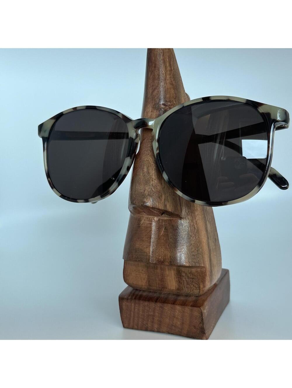 Norman Rockwell Tortoise Pattern Sunglasses with Dark Lenses